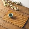 Rectangular Rattan Placemats Braided Wicker Woven Mat Seagrass Woven Placemats  Dining Table