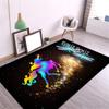 3d Unicorn Pattern Floor Mat Home Antifouling Rectangular Carpet Wedding Kitchen Living Room Dining Table Coffee Table Mat