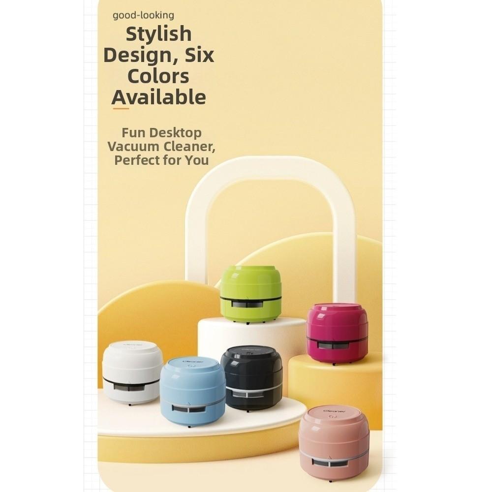 Wireless Mini Desk Cleaner Compact Eraser Vacuum Low Noise PC Vacuum Cleaner Offices