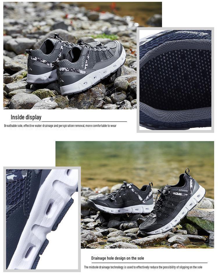 Летняя обувь River 2024 года: Мужская обувь для плавания на открытом воздухе, пляжа, снорклинга - доступны большие размеры