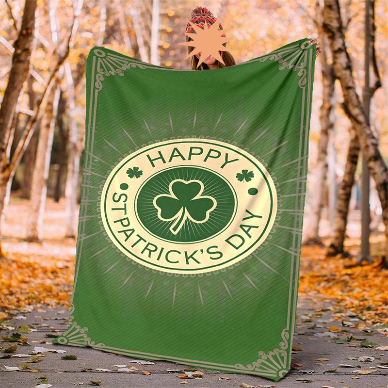 Irish Flannel Blanket Soft Warm All-Season Throw, Design for Camping, Car Travel, Hiking Sofa, Bed, Office Perfect Gift for Parties