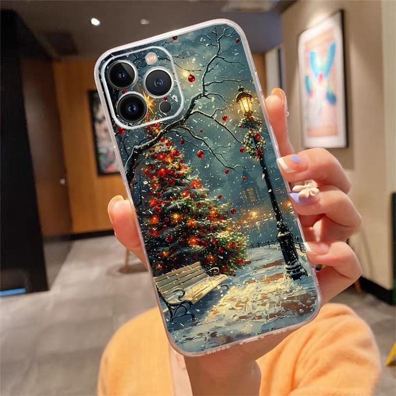 Phone Case For iphone 17 Pro Max 16 15 14 13 Pro Max 17 Air 15 16 Pro 15Plus Christmas Tree Light