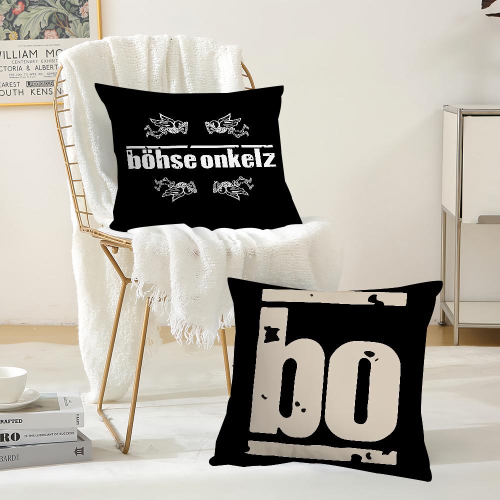 BBohse OOnkelz Наволочка для подушки Rock Подходит для спален, гостиных, автомобилей, домашнего декора