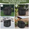 1/2 шт. Чехол для уличного поворотного кресла-шезлонга из ткани Оксфорд, Сверхпрочный водонепроницаемый чехол для кресла-качалки для патио для садовой мебели