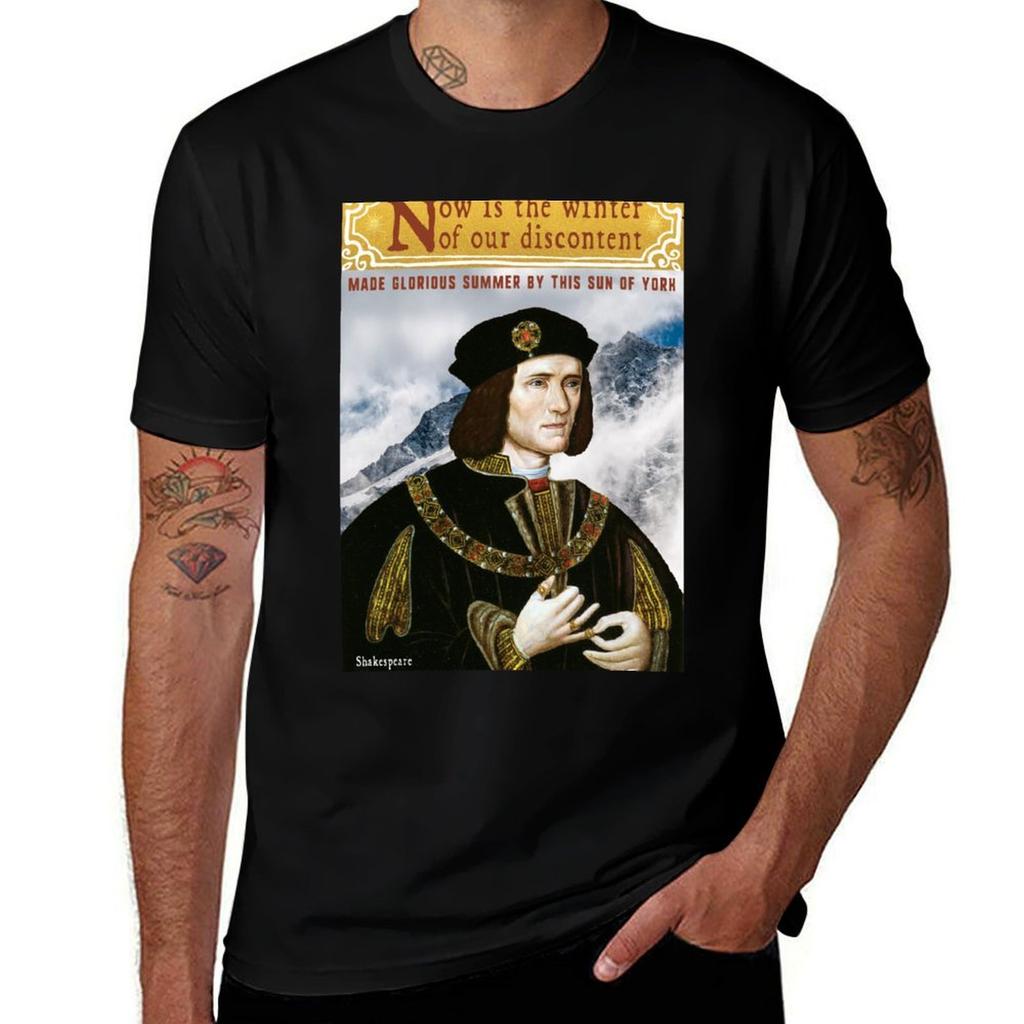 King Richard 3rd Quote From Shakespeare Now Is The Winter Tshirt Athletic Fit Sports Short Sleeve Top