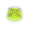 Round Bubble Level, 32x12mm, Mini Circular Bullseye Level for Camera Tripods, Telescopes, Workshops, Turntables, and Picture Frames, Lime