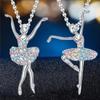 Exquisite Fashion Europe and America Girls Necklace Ballet Sisters Necklace Gifts for Women Personality