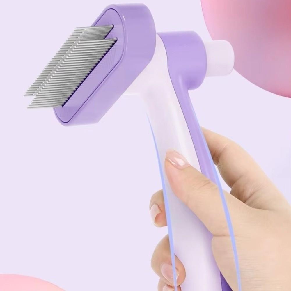 Massage Function Dog Hair Comb Adjustable Self Cleaning Dog Brush New Pet Comb Dogs