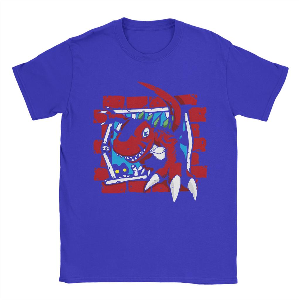 Men Womens Digimon Tyrannomon T Shirt 100 Cotton Tops Funny Short Sleeve Crew Neck Tee Shirt Gift Idea TShirts
