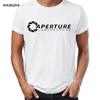 Мужская футболка Portal Aperture Science Игровая Геймерская Графика Потрясающая Мужская Футболка Хип-Хоп Уличная Одежда Новое Поступление Мужская Одежда