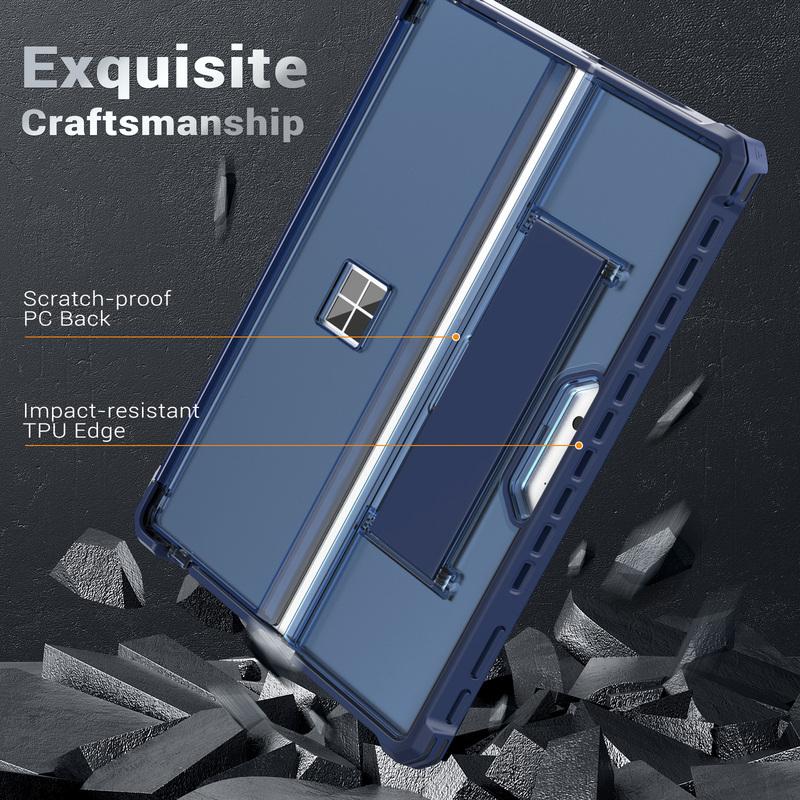 Case for Microsoft Surface Pro 11, Surface Pro 10, Surface Pro 9 13 Inch, All-in-One Rugged Cover with Kickstand Protective Case