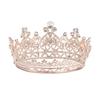 Bridal Jewelry Crown Alloy Rhinestone Wedding Headdress Baroque Headband Round Crown