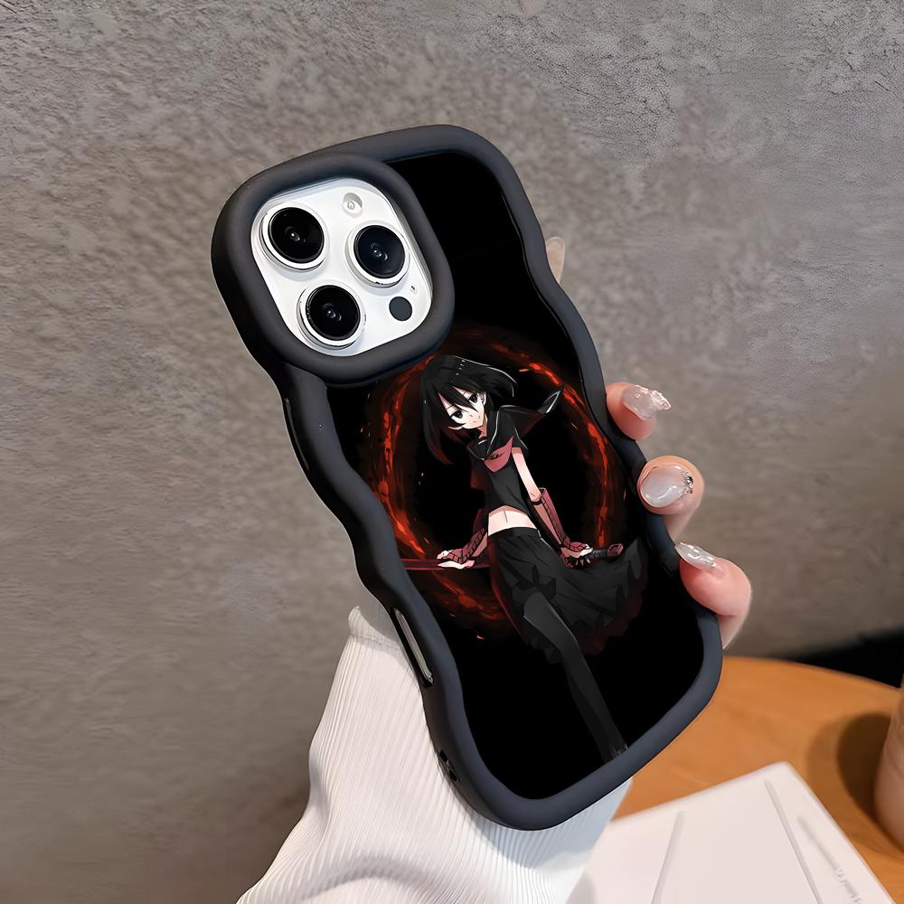 Akame Kurome Чехол для мобильного телефона из ТПУ с волнистым краем для iPhone 17 16 15 14 13 12 11 Air Pro Max Plus Цветная обложка