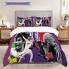 Dynamic Football Action Three-piece set (1 * duvet cover + 2 * pillowcase, without core) 2D Flat Christmas birthday gift Soft and comfortable