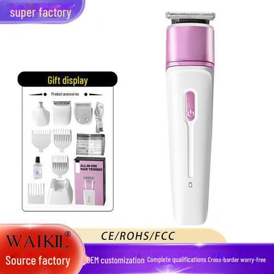 Портативный аккумуляторный набор из триммера и машинки для стрижки волос 4 в 1