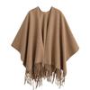 Korean High-End Tassel Knit Scarf Shawl - Autumn/Winter Versatile Style