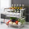 Yunshuang Double-Layer Stainless Steel Kitchen Storage Rack