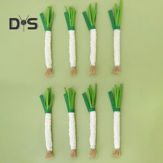 Игрушка для жевания кошек в форме зеленого лука, мягкая фетровая игрушка для прорезывания зубов у кошек в виде зеленого лука, интерактивные принадлежности для дрессировки домашних животных для котят и кошек