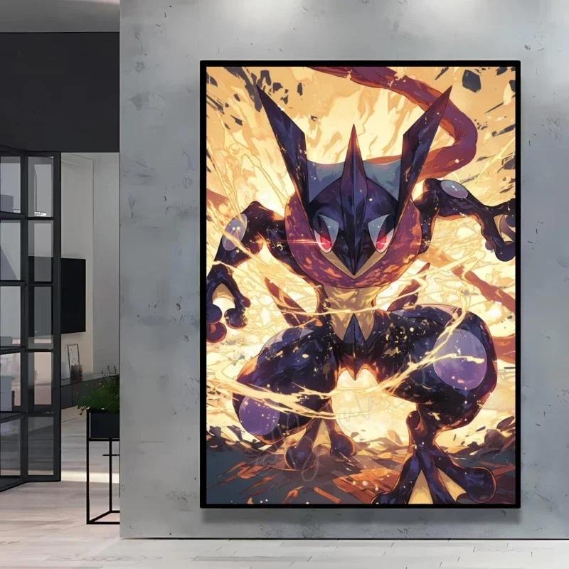 Classic Anime Canvas Posters Pokemon Pikachu Kids Gifts Eeveelution Canvas Painting Cool Wall Art Picture Home Bedroom