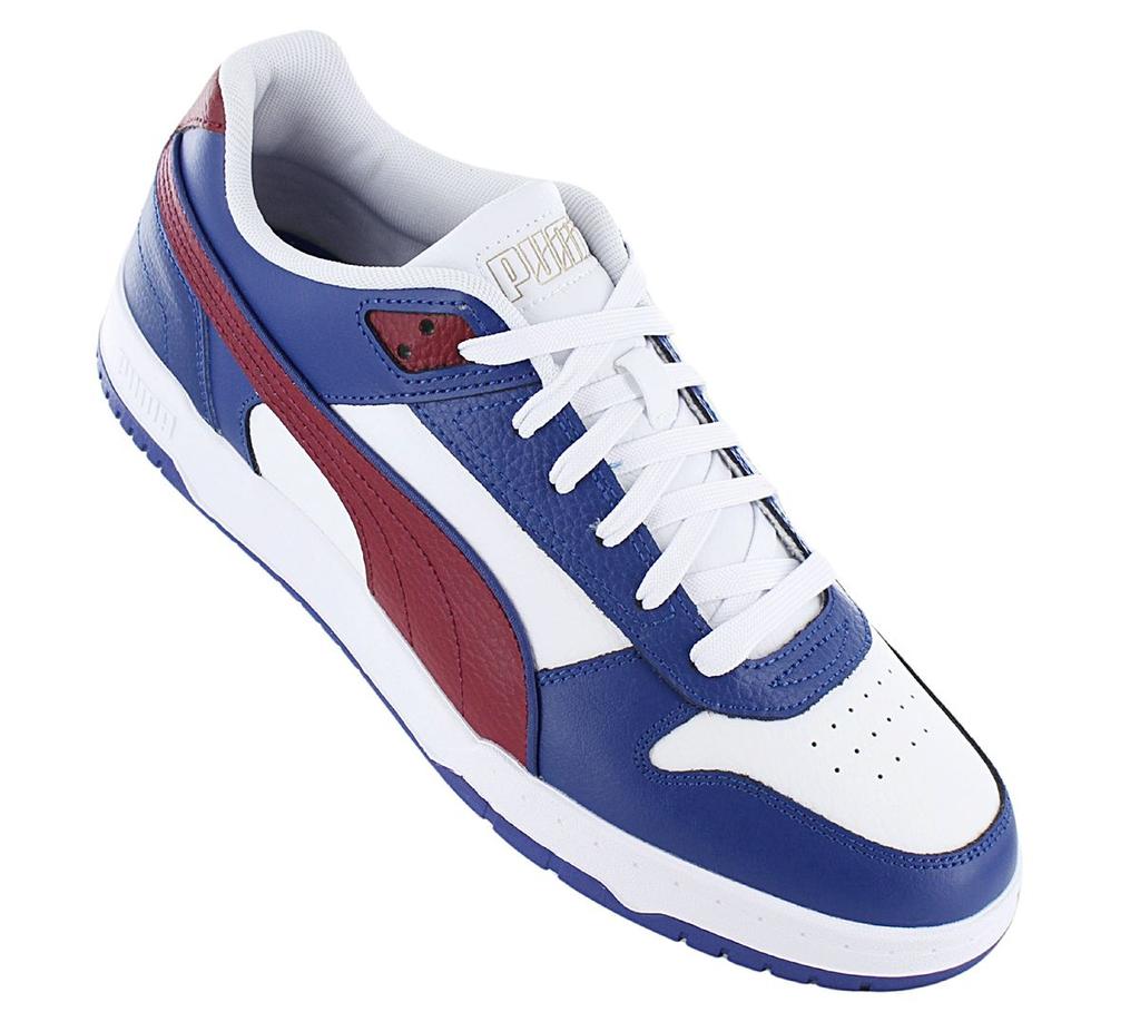 Puma Rebound RBD GAME Low - Мужская обувь кожаная сине-белая 386373-15 ОРИГИНАЛ