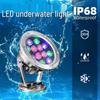 NuFeng 9W Красный светодиодный водонепроницаемый подводный светильник для пруда