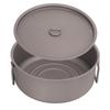 Titanium Pot 3‑5 People Portable Cooking Pot with Foldable Handles for Outdoor Camping Hiking