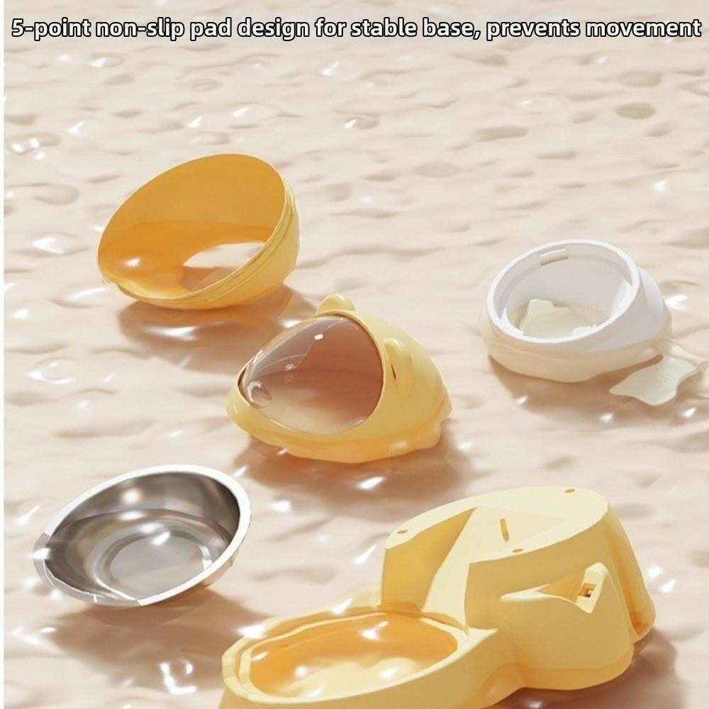 Leak-Proof Automatic Pet Feeder Large Capacity Cat Press Feeder Cat Feeding Bowl  Multi-Pet