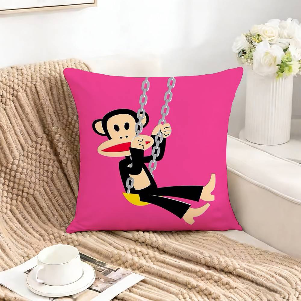 Bigmouth PPaul FFrankPF Pillow Case Square DoubleSided Sofa Cushion Cover Bedroom Bedside Pillow