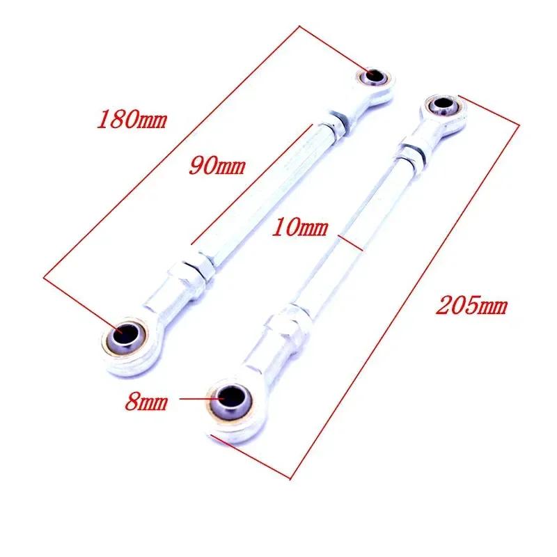2pcs For 180mm/190mm 8mm Steering Tie Rod kit Ball Joint For 49cc Electric Kids ATV Go Kart Quad Bike Parts Beach Bike ge