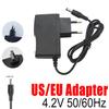 Зарядное устройство-адаптер | Выходная мощность AC4.2V/5V Дорожный адаптер, универсальное зарядное устройство со штекером стандарта США/ЕС для телефонов, фонарика, налобного фонаря
