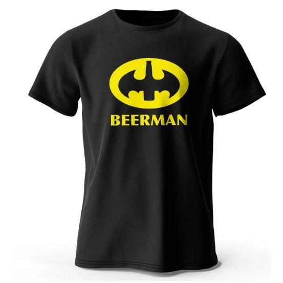 Beer Printed Tshirt for Men and Women Classic Oversized and Fun 2D Print Short Sleeve Summer Top