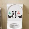 Стикер на туалет Смешной мужчина WC Стикер Съемные наклейки на туалет Ванная Комната Туалет Украшение Самоклеящиеся Настенные наклейки Домашний Декор