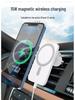 Магнитное беспроводное автомобильное зарядное устройство для телефонов Apple: Автомобильный держатель с быстрой зарядкой