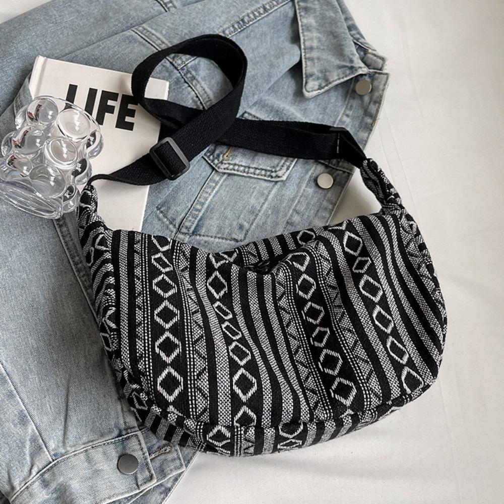Handbag Bohemian Shoulder Bag Large Capacity Weave Folk Messenger Bag  Outdoor