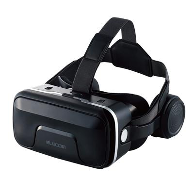 Очки виртуальной реальности ELECOM VR Гарнитура виртуальной реальности со встроенными наушниками для совместимости с регулируемыми очками для глаз Совместимость с iPhone и 3D Aspheric Optical