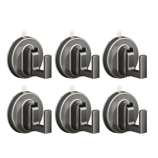 1/2/4/6 шт. Крючки на присосках Без сверления Держатель для полотенец на присосках Многофункциональные крючки для стеклянной двери Крючки для подвешивания в ванной