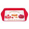 [A2551] - Small Melamine Tray 'Pâtisseries' Red White (Artisanal and Tasty) - 21x14cm