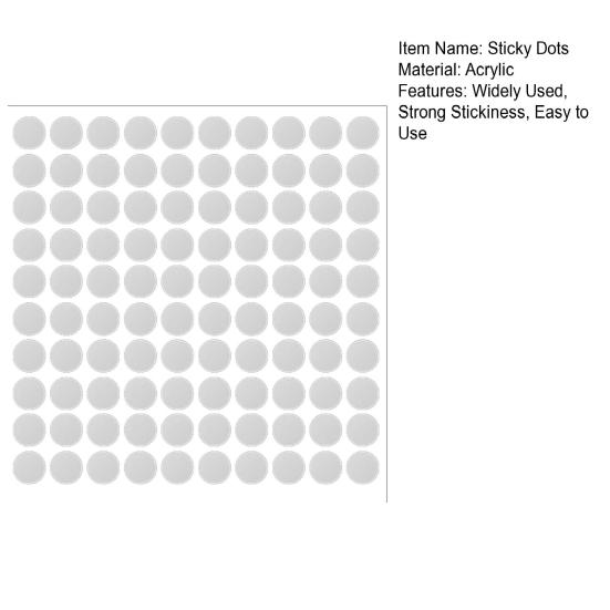 100 шт., прозрачные двусторонние липкие точки, высокая прозрачность, сильная вязкость, съемные, без следов, широко используемые клейкие точки «сделай сам», 100 шт.