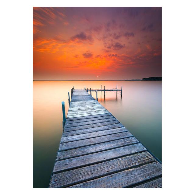 Пейзаж Закат Пляж Море Пирс Принты Постер Холст Картина Современное Настенное Искусство Картина HD Для Гостиной Спальни Украшение Дома