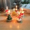 Christmas Crafts Gift Candles Painted Decorative Table Candles Christmas Gifts