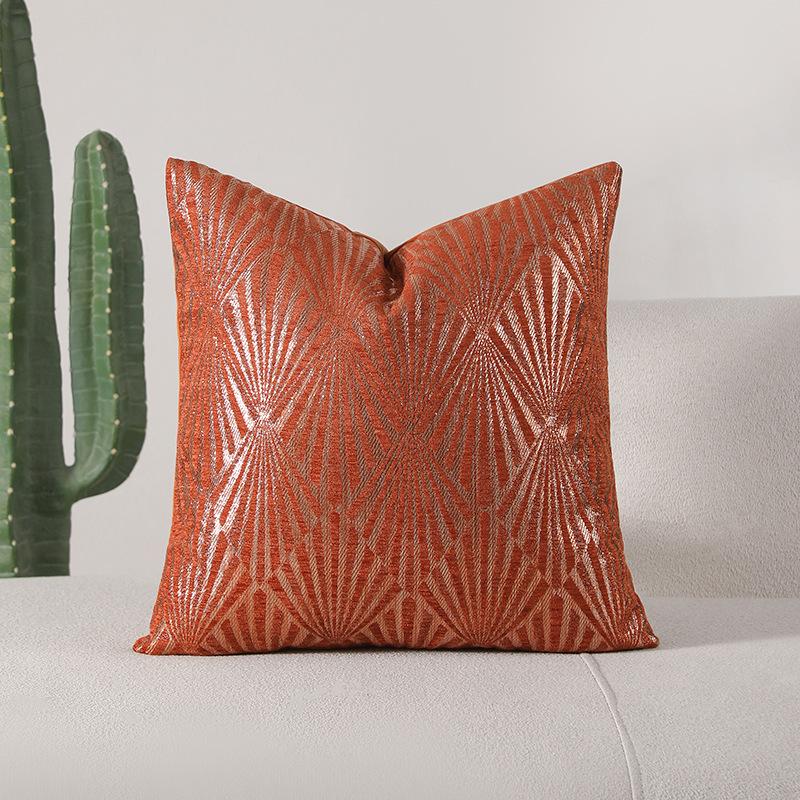 Simple Silver Fan Flower Pillow Cover Pillow Cushion Cushion Cover