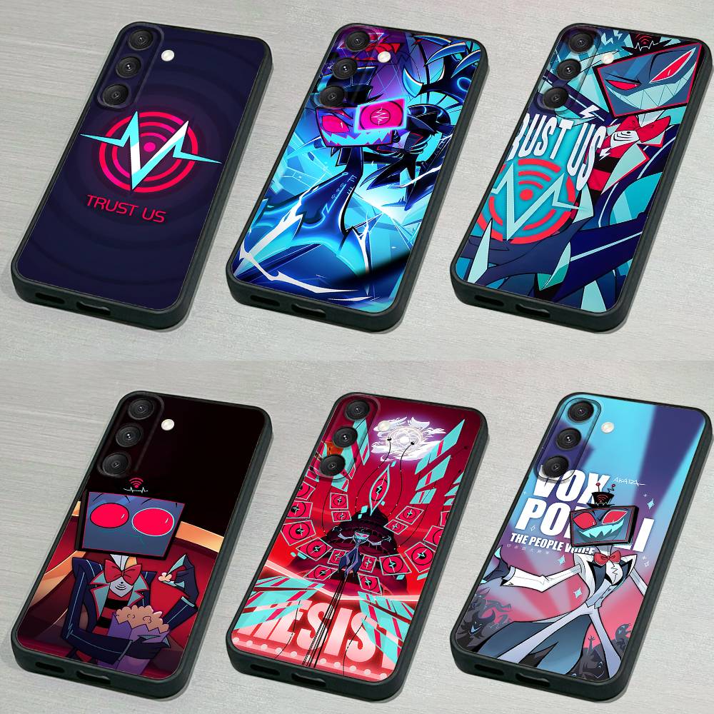 H-Hazbin Hotel V-Vox COOL Phone Case For Samsung S22,S24,S20,S25,S23,S30,S21,Ultra,Plus,Fe,Lite 4G,5G Black Soft Cover