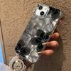 Smoke Black Flower Water Ripples Suitable for 11 Apple 15 Mobile Phone Case 14promax/13 High-end Sense IPhone 12/16
