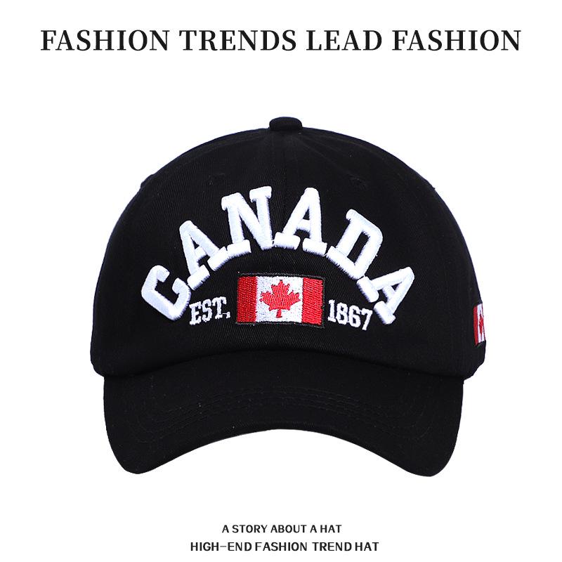 Мужская и женская модная вышитая бейсболка - Повседневный, универсальный солнцезащитный козырек для весны и осени