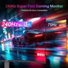 KTC Игровой монитор H27S25E 27 ДЮЙМОВ QHD 240 Гц с высоким разрешением 2K QHD и кривизной 1000R