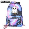 Women's Handbag and Backpack New Kawaii Owl Prints Boys Girls Kids School Bag Women USB Chain Backpack Bagpack Packsack Bookbag