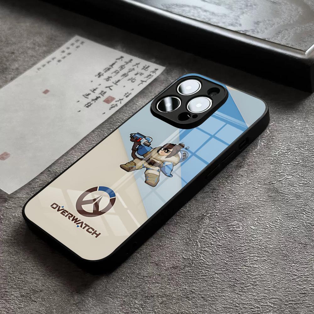 O-Over-watchS Phone Case For iPhone 18 17 16 Pro Max 15 Plus 14 Pro 12 11 13 Mini X XR XS Max SE Glass Cover
