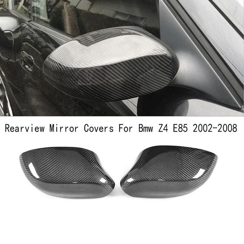 Car Carbon Fiber Rearview Side Wing Mirror Covers Rearview Mirror Covers for Bmw Z4 E85 2002-2008