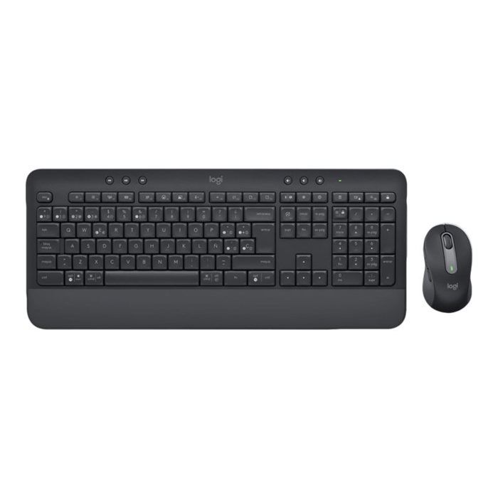 Ensemble clavier et souris - LOGITECH - MK650 - Sans fil - Bluetooth LE - Graphite - Espagnol