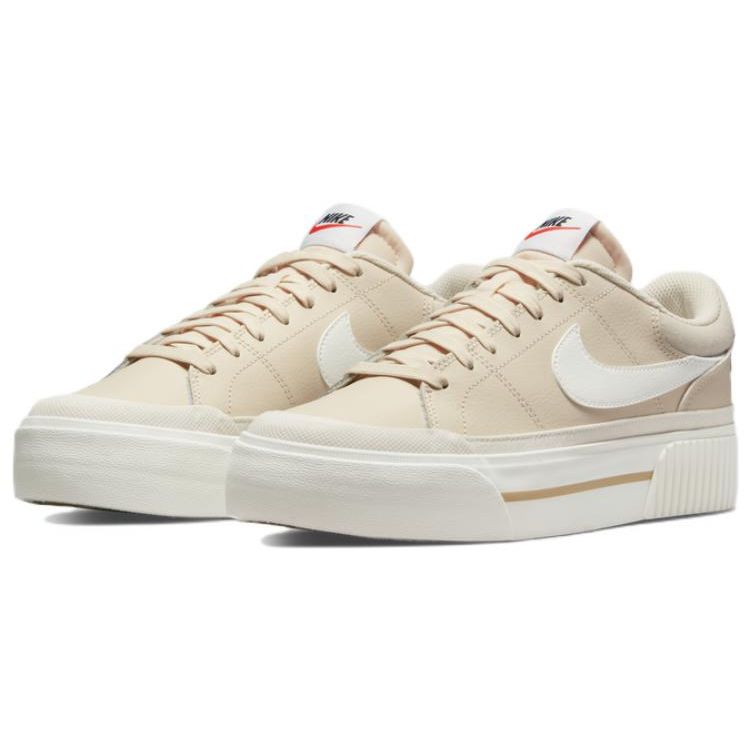 Nike Женские кроссовки Court Legacy Lift Pearl White кремового цвета с парусом Team-Orange DM7590-200